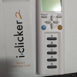 iClicker 2 Student Remote Classroom Response White With Batteries